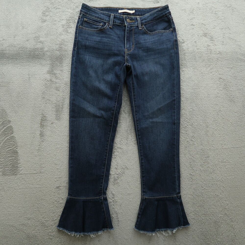 Levi's 711 Jeans Women's Size 27 Blue Low-Rise Skinny Denim Pants 25" Inseam